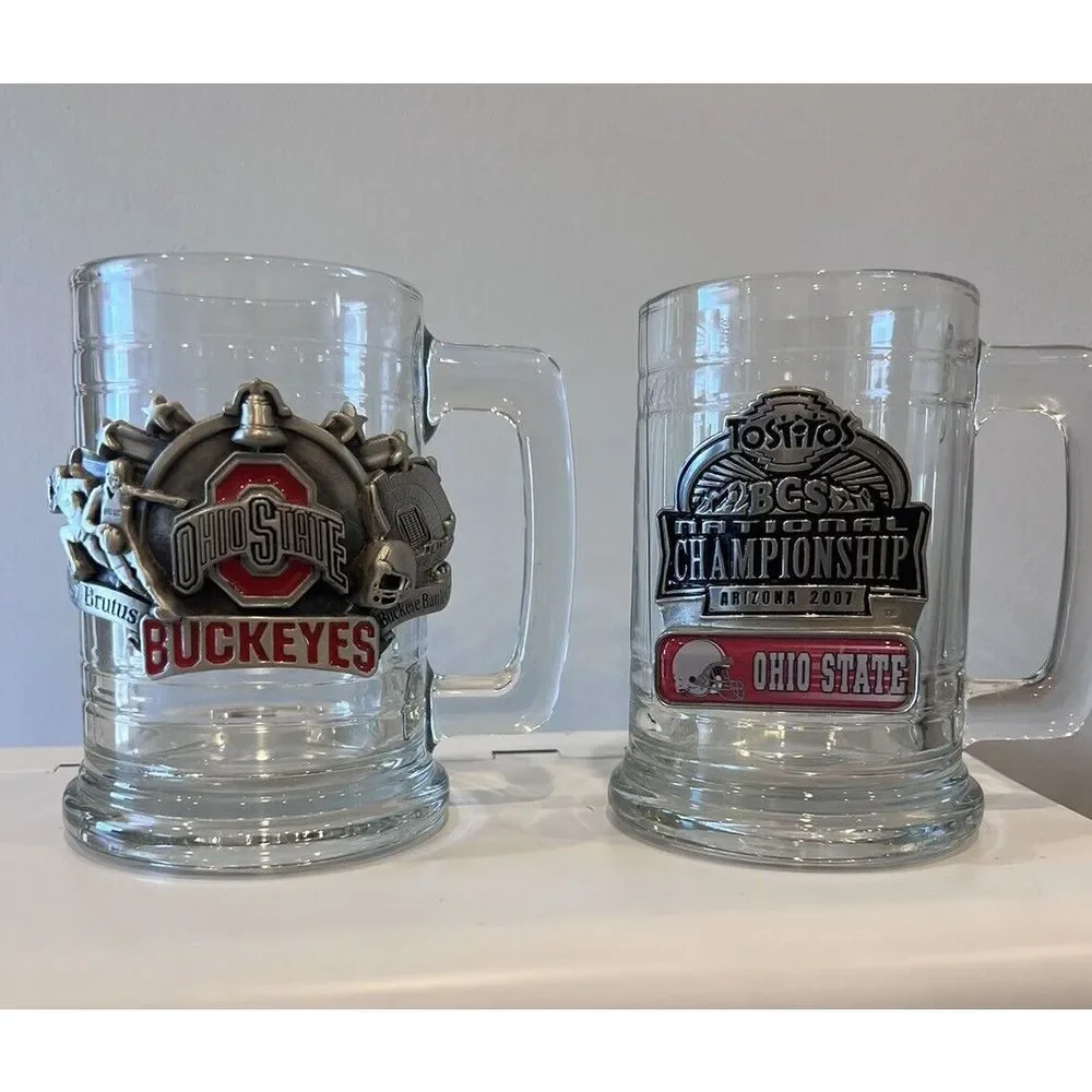 2 Glass Mugs National Championship. Ohio State 2007 And Ohio state Mug - Picture 8 of 8